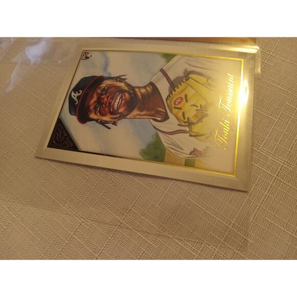 (2) 2019 Topps Gallery #75 Orange Touki Toussaint Rookie Autograph /25 + Regular - Picture 4 of 7